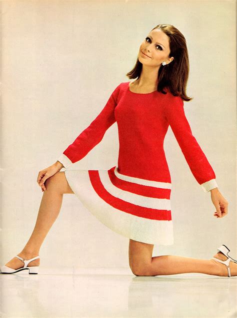 Beautiful Knitted Dress Fashion Of The 1960s ~ Vintage Everyday