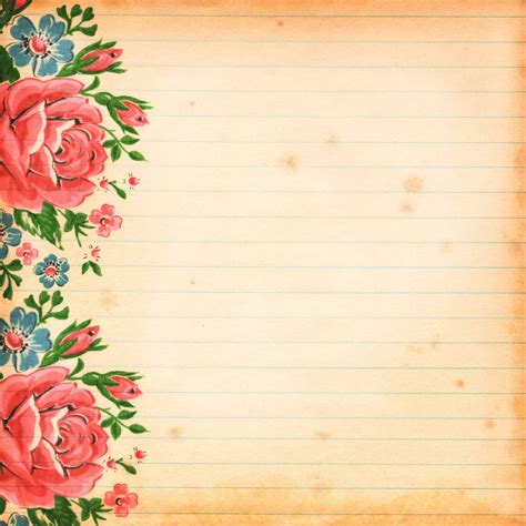 Free Vintage Floral Digital Scrapbooking Paper By Fptfy Free Pretty