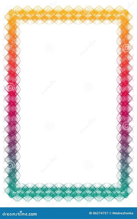 Gradient Color Abstract Frame Raster Clip Art Stock Image Image Of