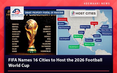 Fifa Names 16 Cities To Host 2026 Football World Cup