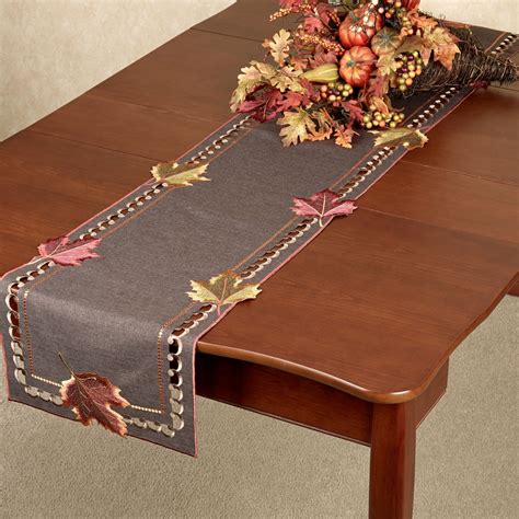 Falling Leaves Autumn Table Runners 2 Sizes