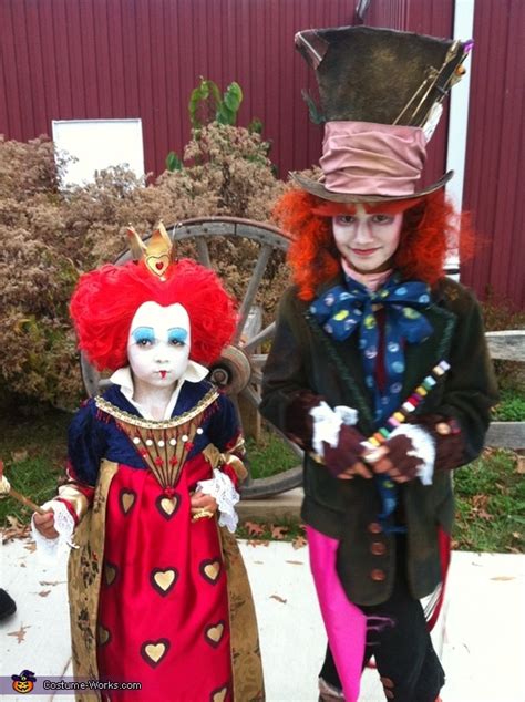 The Mad Hatter And The Queen Of Hearts Costume Diy Instructions