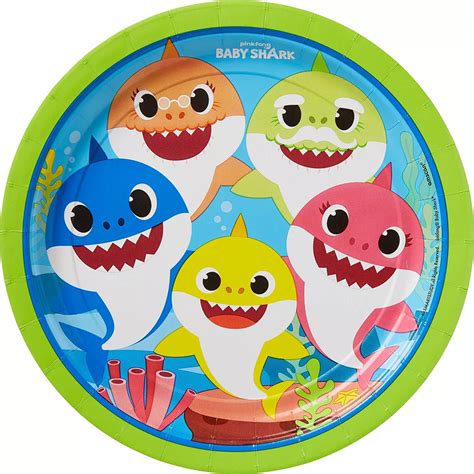 Baby Shark Birthday Party Tableware Kit For 24 Guests Party City