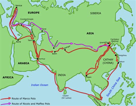 Marco Polo World Map