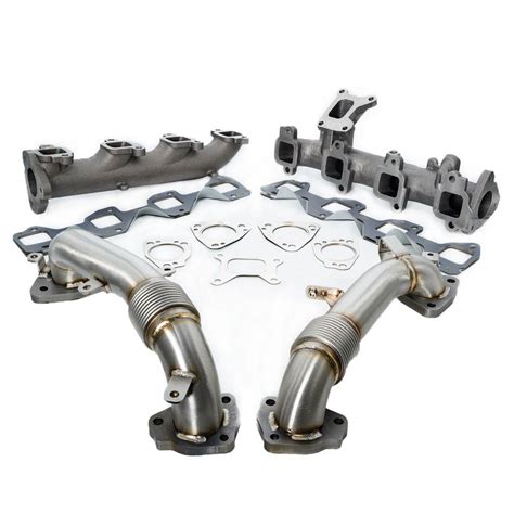 Ppe High Flow Exhaust Manifolds And Up Pipes For 17 21 L5p Duramax