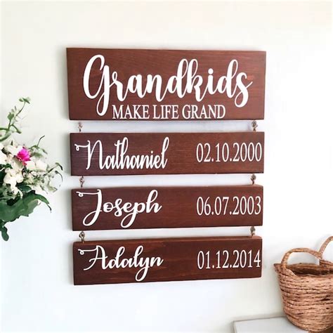 Grandkids Make Life Grand Etsy