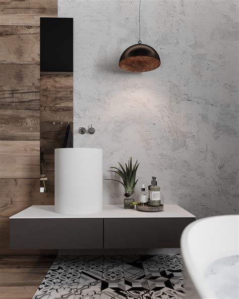 Scandinavian Style Bathroom On Behance