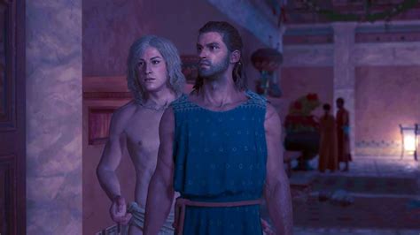 Alexios And Alkibiades Romance Scene Assassins Creed Odyssey Youtube