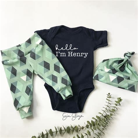 Going Home Outfit Boy Personalized Baby Boy Clothes Baby Boy Etsy