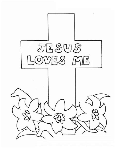 Jesus bible coloring pages jesus christ coloring book pages celebrating the life of jesus christ you can print and color. Jesus Love Me Cross Coloring Page : Color Luna