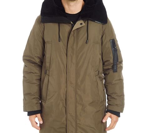 Vince Camuto Mens Long Parka With Faux Fur Lined Hood And Reviews