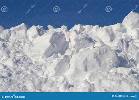 Snow Pile Stock Photo Image Of Snow Plowed Copy Deep 6448396