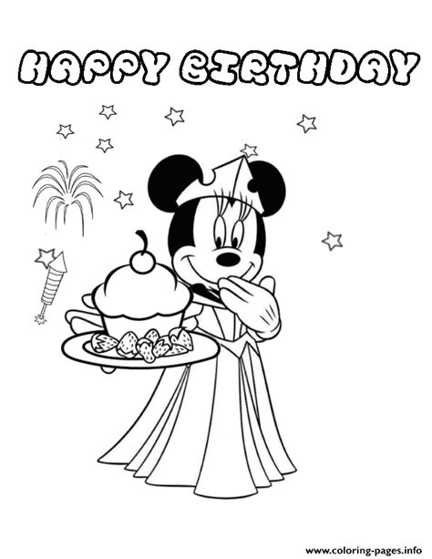 Try out these 25 amazing free printable minnie mouse coloring pages. Minnie Mouse Baking Birthday Cupcake Coloring Pages Printable