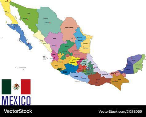 Map Of Mexico Political Sela Wynnie