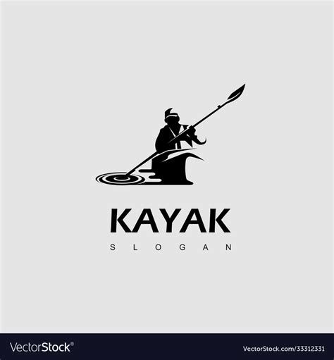Water Sport Kayak Logo Design Inspiration Vector Image