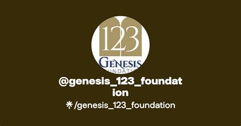 Genesis 123 Foundation Linktree