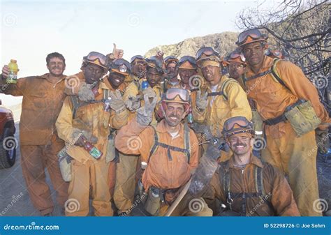 Fire Fighting Crew Los Angeles Padres National Forest California