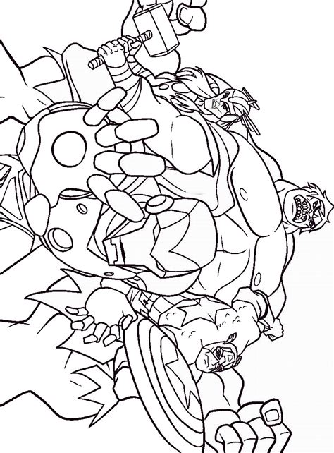 Free avengers age of ultron coloring page online. The Avengers Coloring Pages