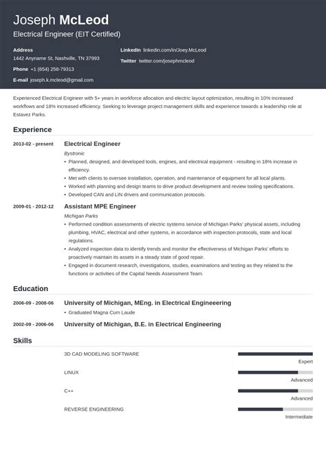 Customize this resume with ease using our seamless online resume builder. Pin on Resume Examples