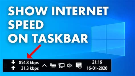 How To Show Internet Speed On Taskbar In Windows 10 Youtube