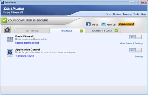 The interface of comodo firewall is pretty clean, and it's very easy to use. ZoneAlarm Firewall 15.8.043.18324 Free Download for ...
