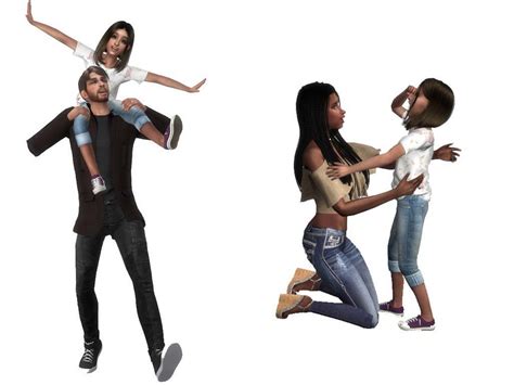 The Sims Resource Raygun Pose Parent Child Interaction