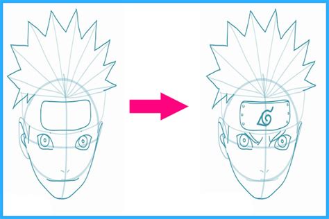 How To Draw Naruto Face Step By Step Drawing Course For Beginners