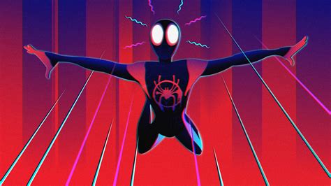Wallpaper Miles Morales Spider Man Into The Spider Verse Digital Art