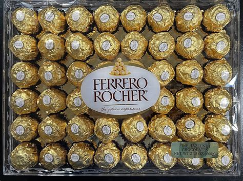 Buy Chocolate Candy Gold Wrap Ferrero Rocher 48 Count Christmas Wrap