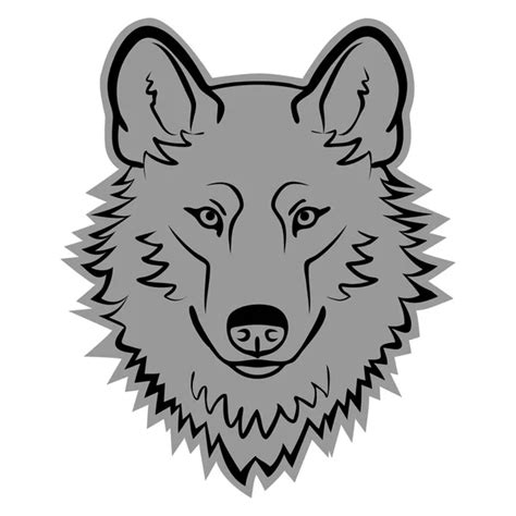 Wolf Logo Mascot Emblem Vector Wolf Head — Stock Vector © Ppscout