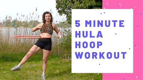 5 Minute Hula Hoop Workout Work The Abs Beginner Youtube