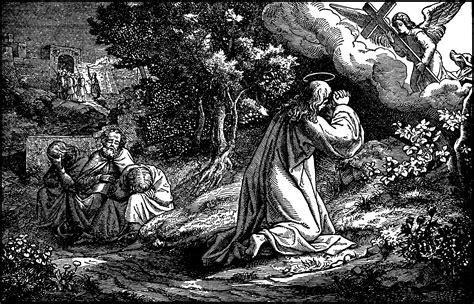 Jesus Prays In The Garden Of Gethsemane Peter James And John Fall