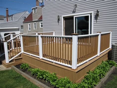 The placement of key elements such as stoves, refrigerators, sinks and surrounding counter space determine the functionality of the space and can often make the differences between a good design and a great one. This Outdoor Deck Has, This Outdoor Deck Has Painted Posts And Rails Outdoor Kitchens, Kitchen ...
