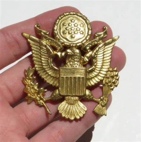 Ww2 Us Army Military Dress Uniform Hat Cap Badge Pin Insignia £2844