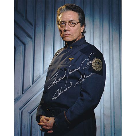 Edward James Olmos Autographed X Photo Battlestar Galactica