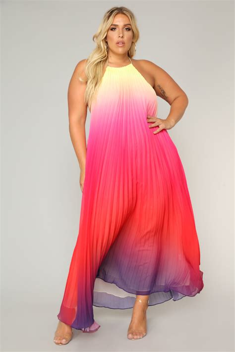 Sunset Ombre Dress Multi