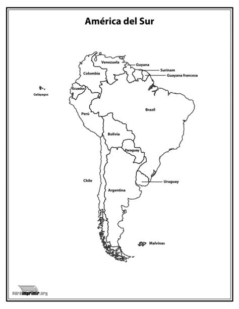 Sep 25, 2019 · fichas para imprimir y materiales educativos para primaria. Mapas políticos de América del Sur para colorear | Colorear imágenes
