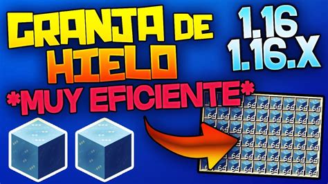 Como Hacer Una Granja De Hielo En Minecraft 1165 Tutorial Youtube