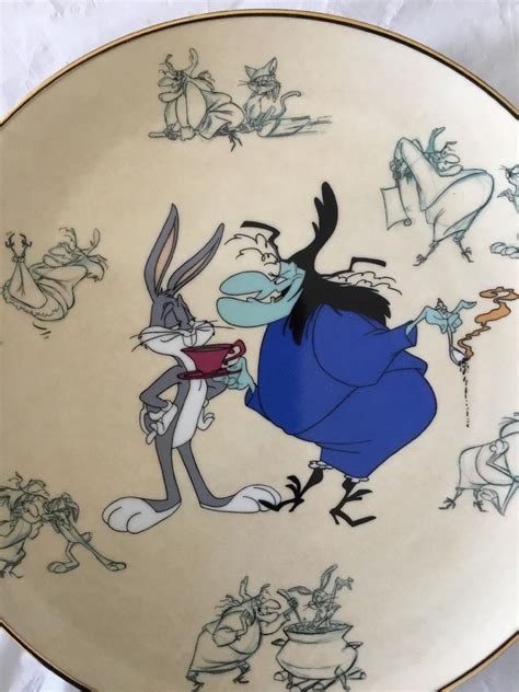Looney Tunes Plate Bugs Bunny And The Witch Hazel 11012500 Limited