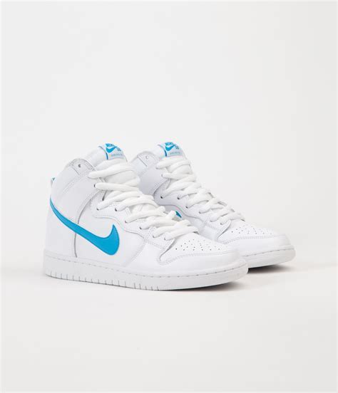 Nike Sb Dunk High Mulder Shoes White Orion Blue White White