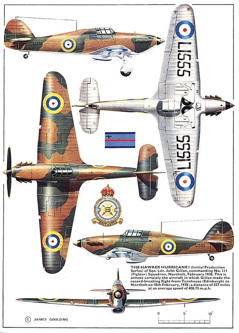 Wings Palette Hawker Hurricanesea Hurricane Great Britain Hawker