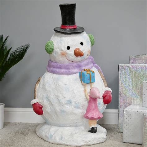 Giant Snowman Christmas Decoration Holiday Decor Indoor Ornament