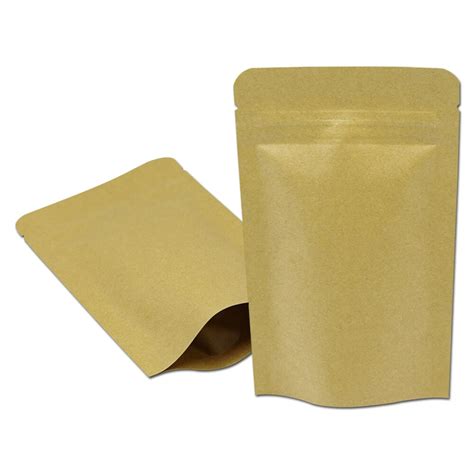 Buy Dhl Kraft Paper Stand Up Aluminum Foil Bag Zip