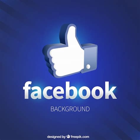 Premium Vector Like Facebook Icon Background