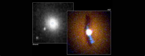 Hubble Finds A Bare Black Hole Pouring Out Light Hubblesite