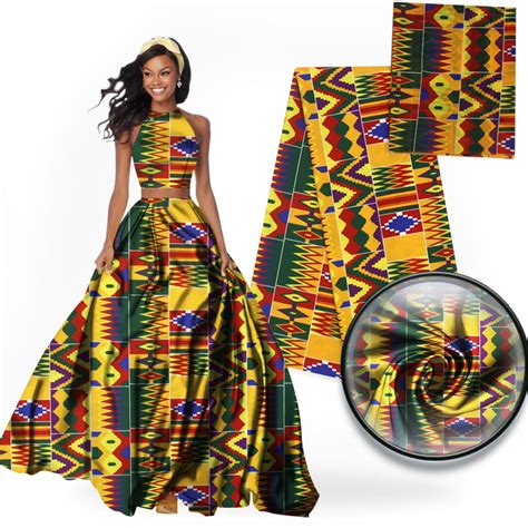Buy Imitated Silk Fabric African Print Fabric 6yard