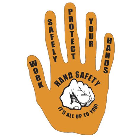 Ai Sdhand003 2 Color Die Cut Work Safely Protect Your Hands Hand