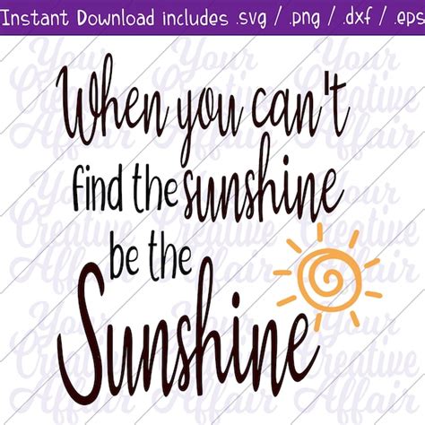 When You Cant Find The Sunshine Sticker Etsy