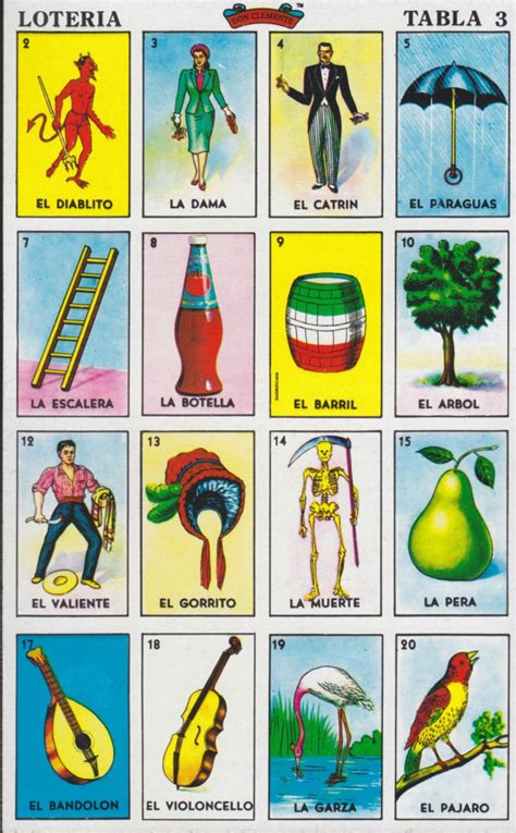 Loteria Printable Cards Printable Word Searches
