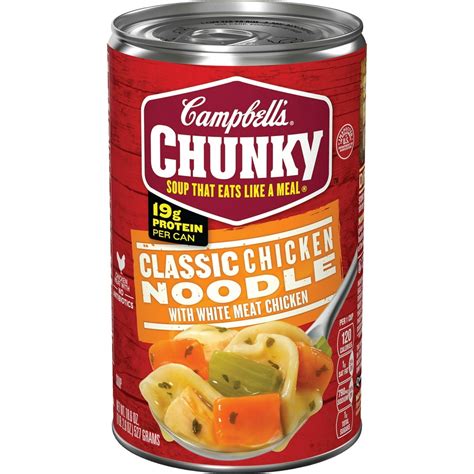 Campbells Chunky Classic Chicken Noodle Soup 186 Ounce Can Walmart